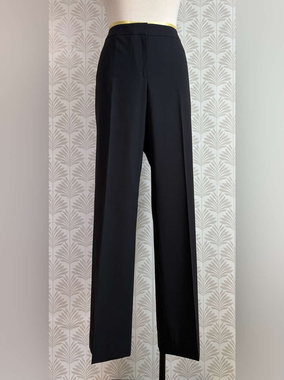 Lafayette 148 New York Barrow Black Wide-Leg Trousers